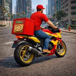 Symbol von Food Delivery Rider Boy Life
