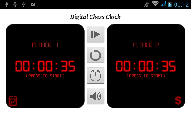 Digital Chess Clock screenshot