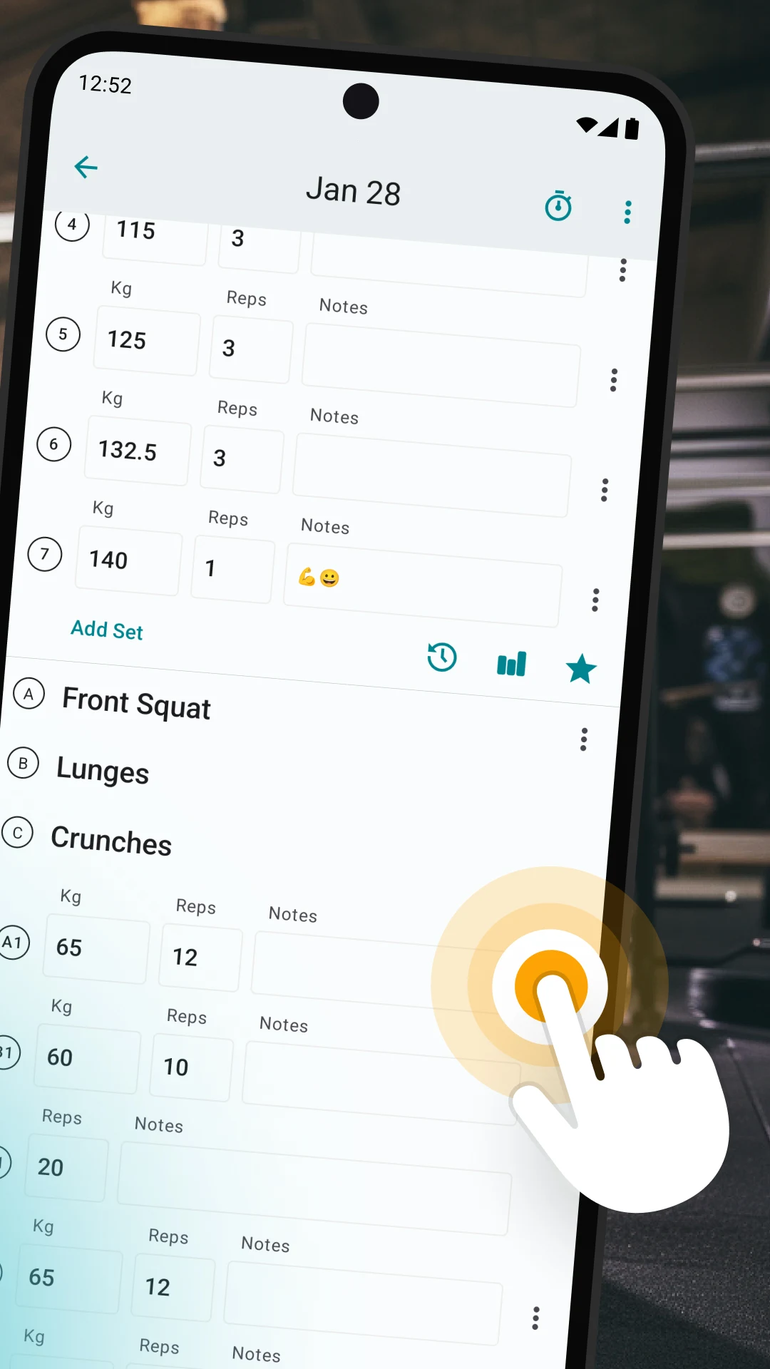 RepCount Gym Workout Tracker screenshot