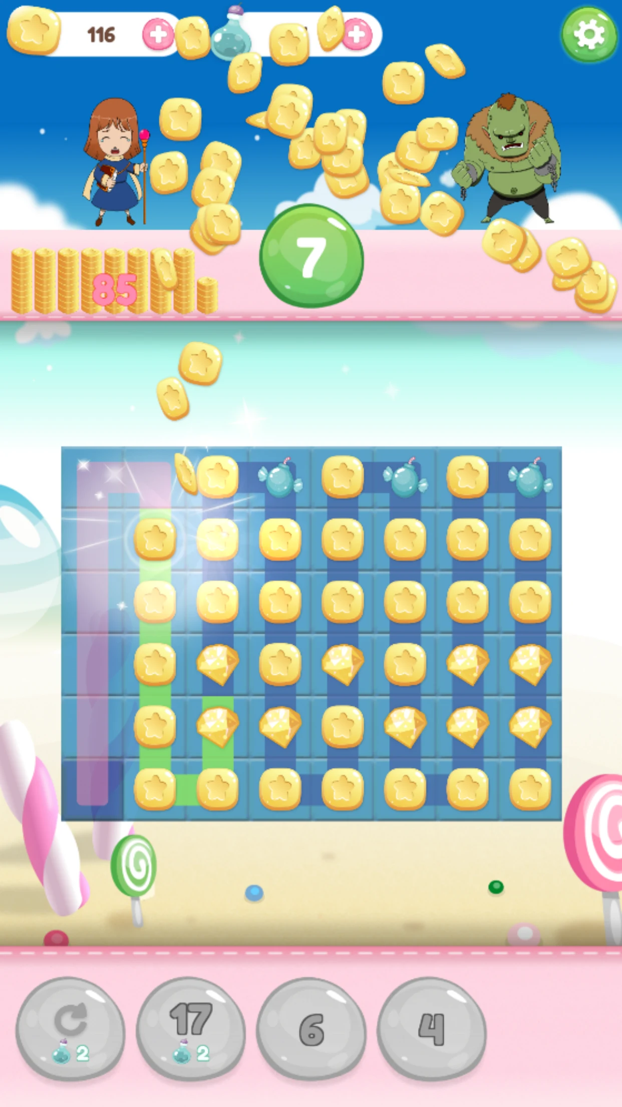 Coin Shower - Puzzle Battle screenshot
