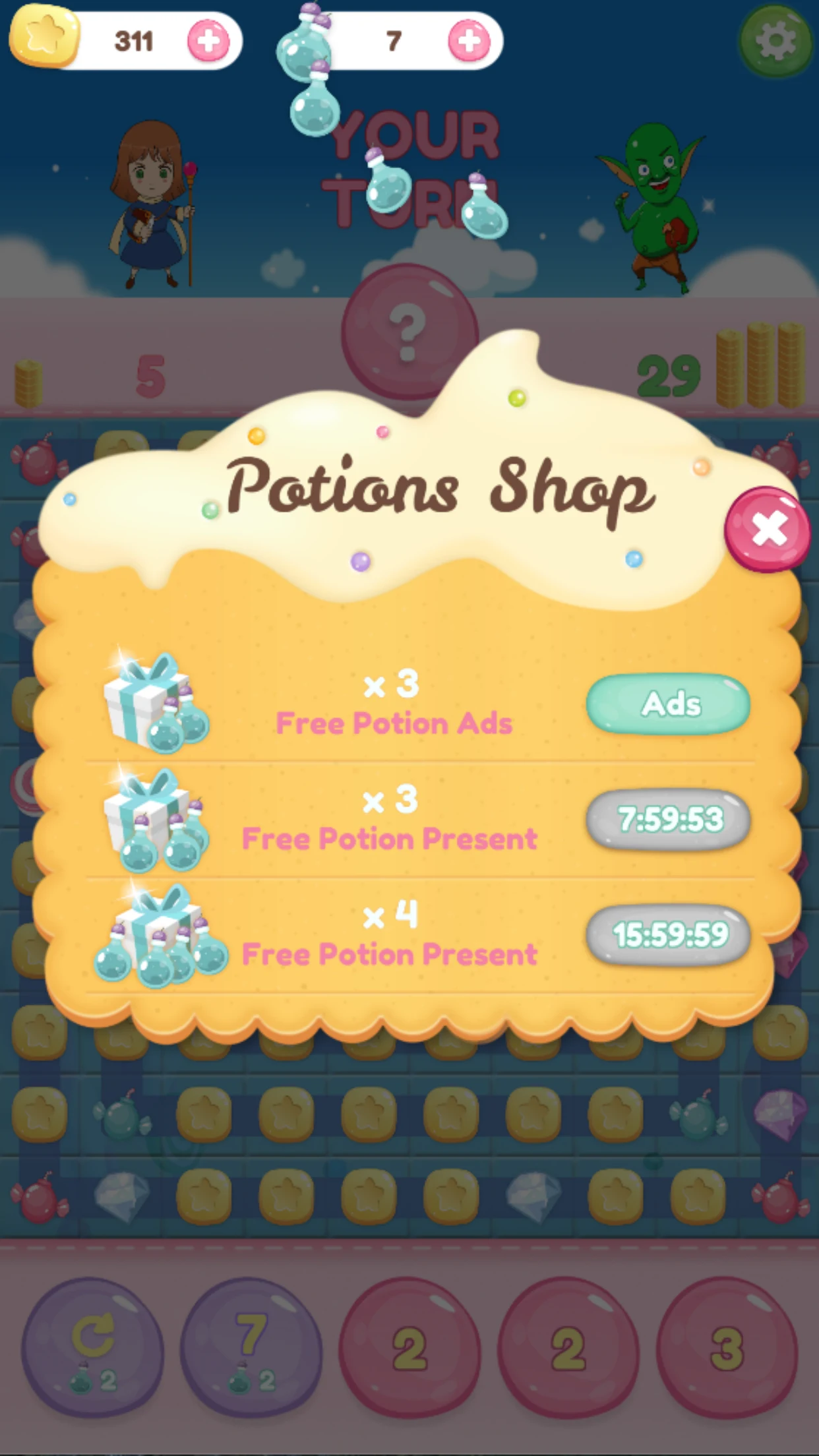 Coin Shower - Puzzle Battle screenshot
