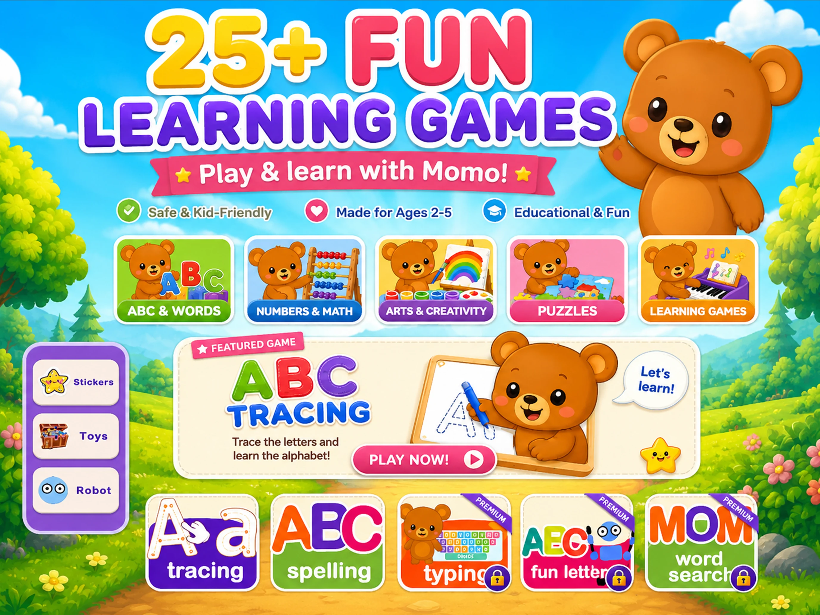 Preschool Learning Games MOMO screenshot