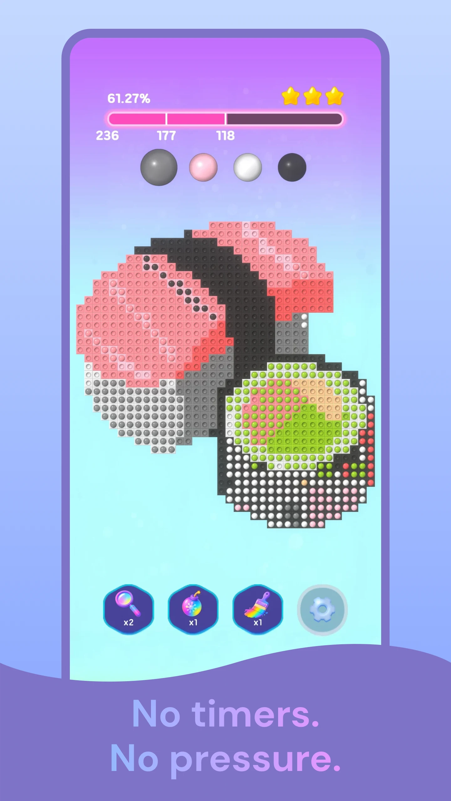 Floodlet: Bubble Pop Coloring screenshot