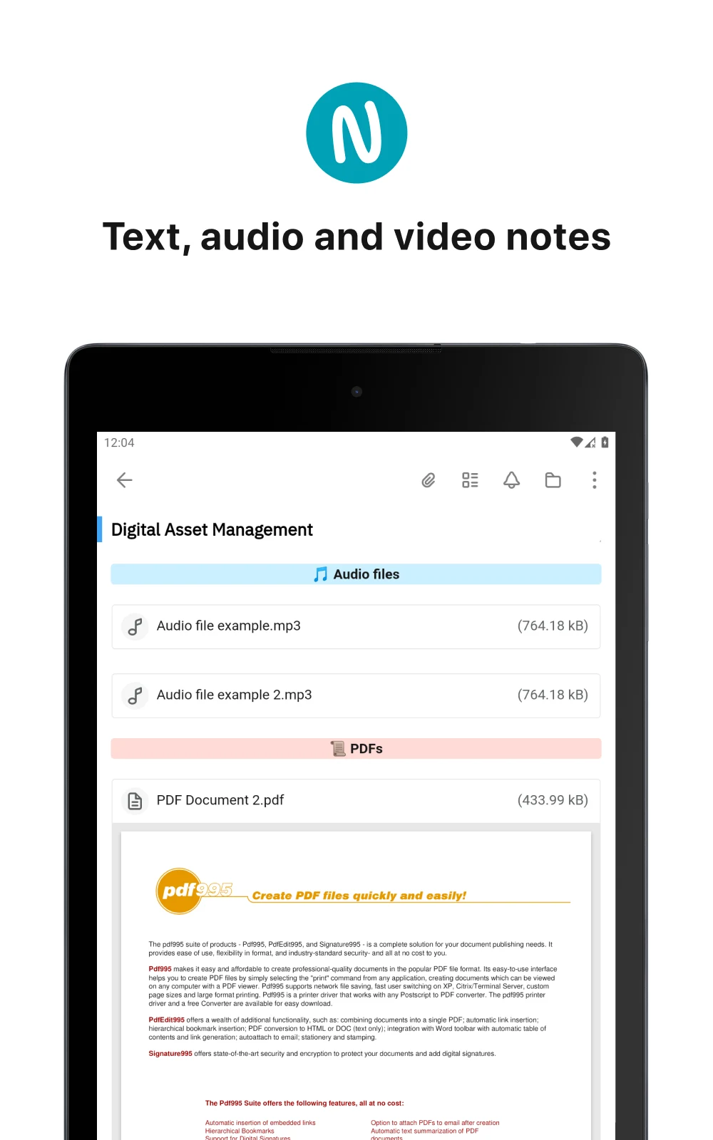Nimbus Note - Useful notepad screenshot
