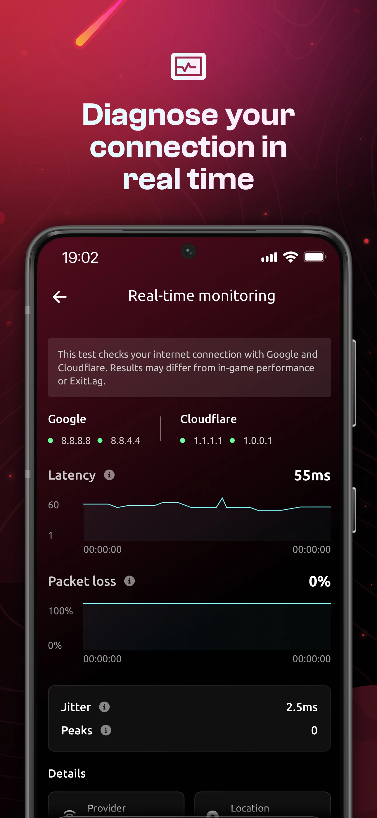 ExitLag: Fix Ping Mobile & Lag screenshot