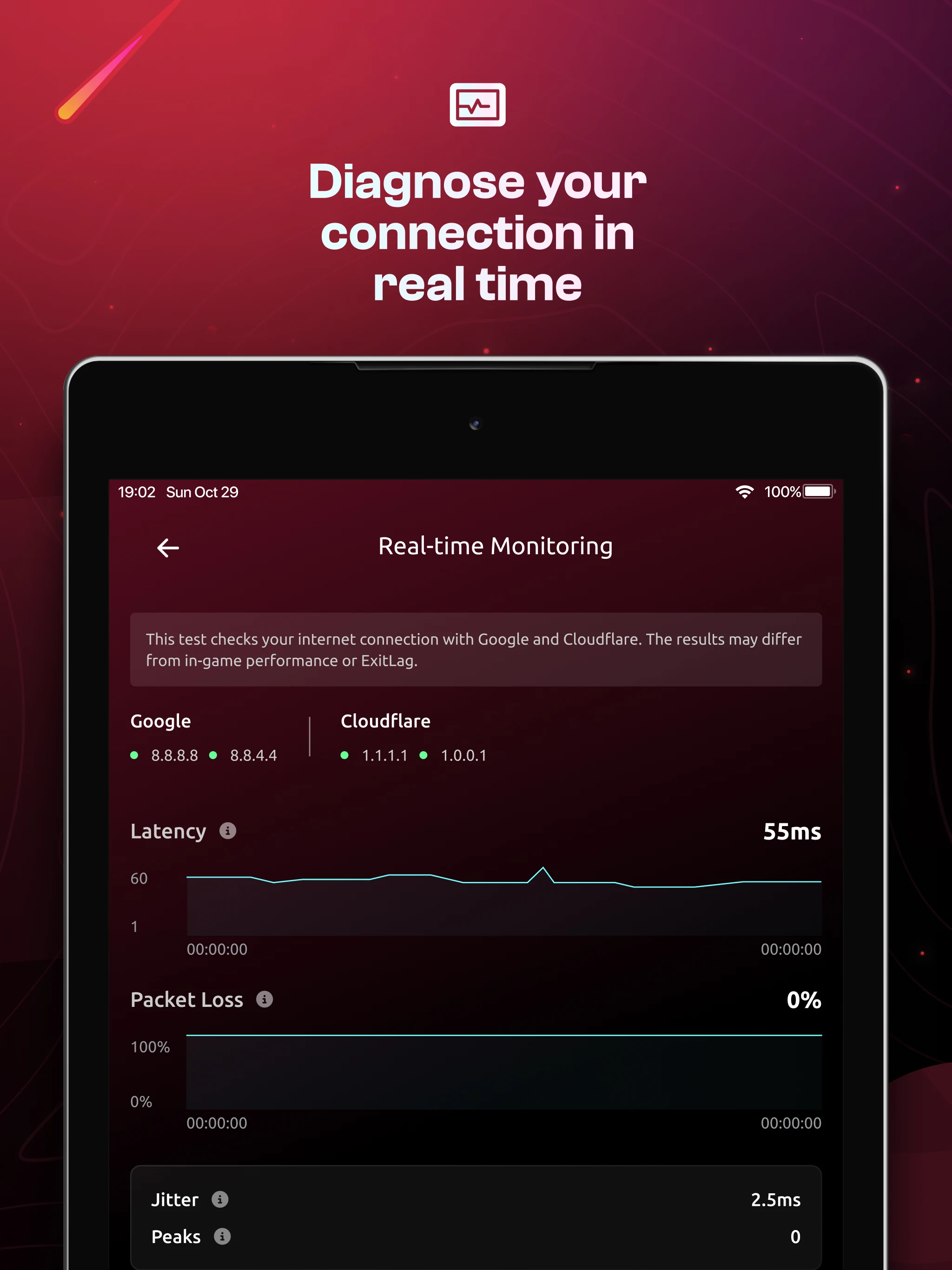 ExitLag: Fix Ping Mobile & Lag screenshot