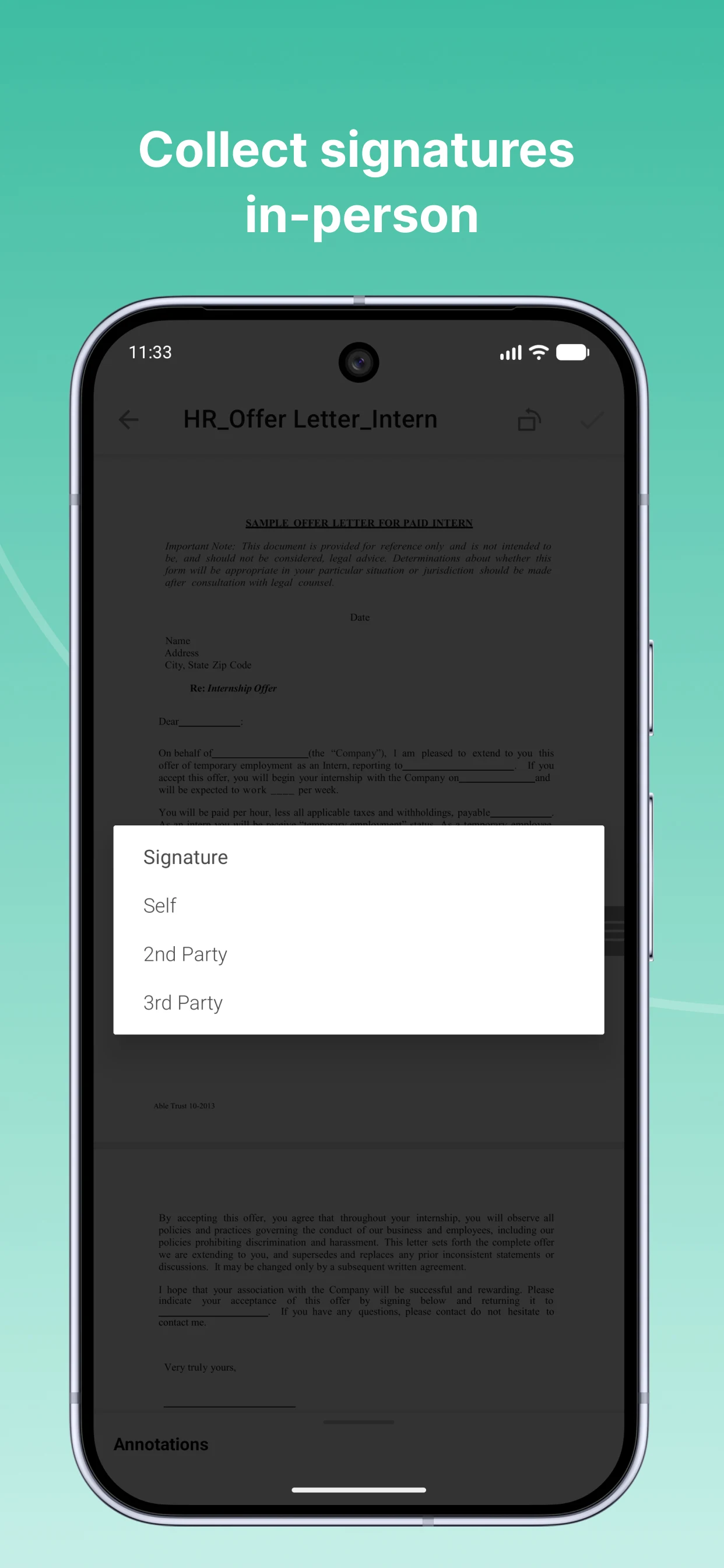 Fill and Sign Docs: Signeasy screenshot
