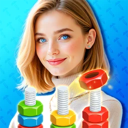 Ícone de Blush Screw Sort: Secret Girls