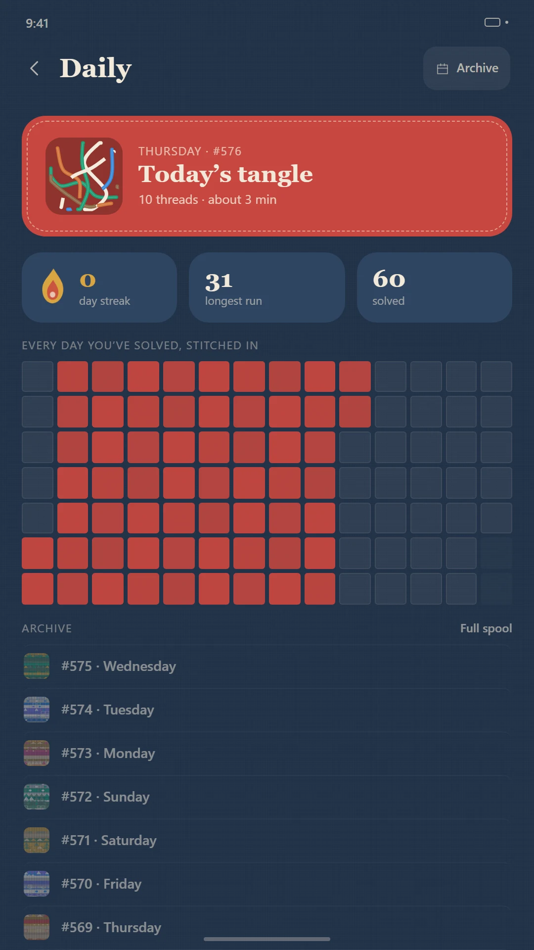 Unspool: Calm Yarn Puzzle screenshot