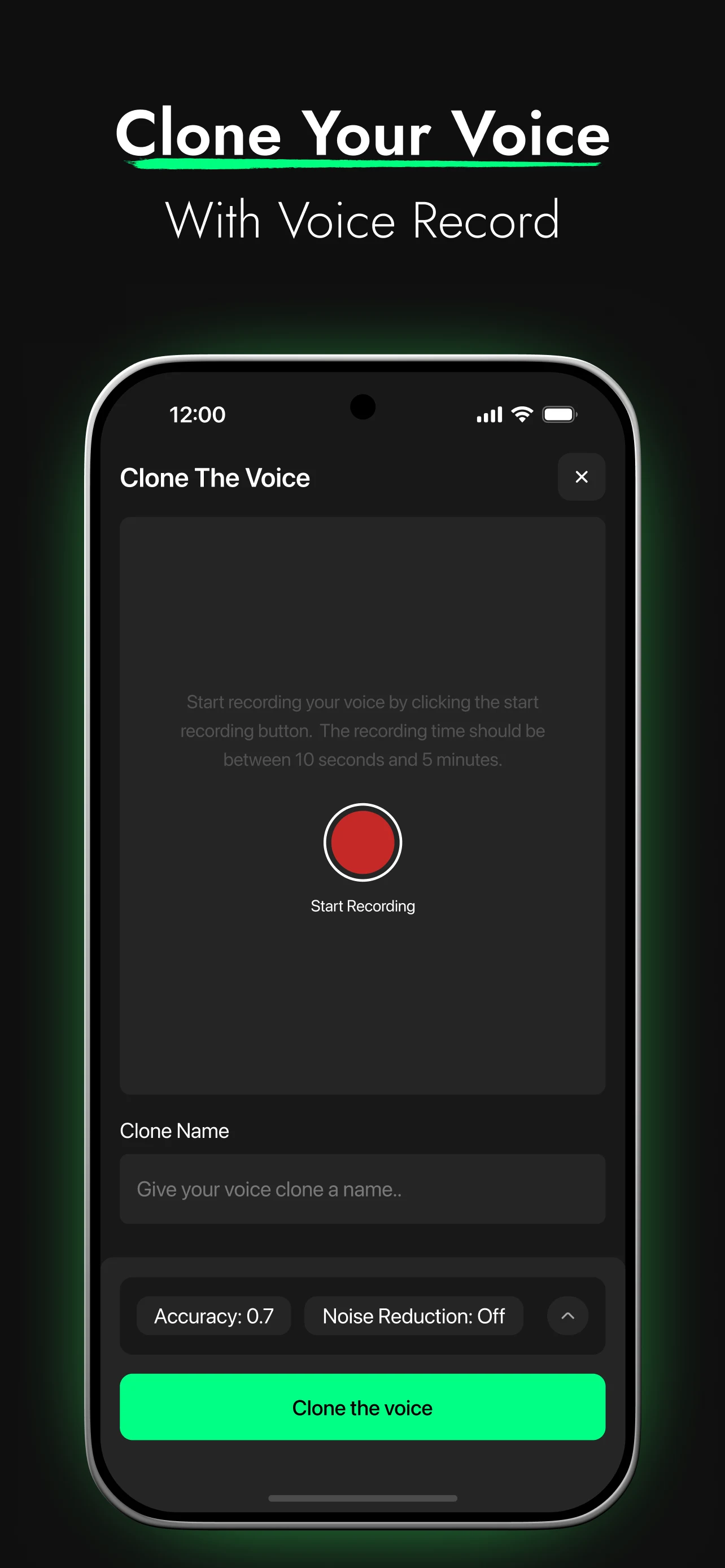 Voice Clone: AI Voice Cloning screenshot