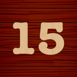 Wooden 15 Puzzle ! Number Slid のアイコン