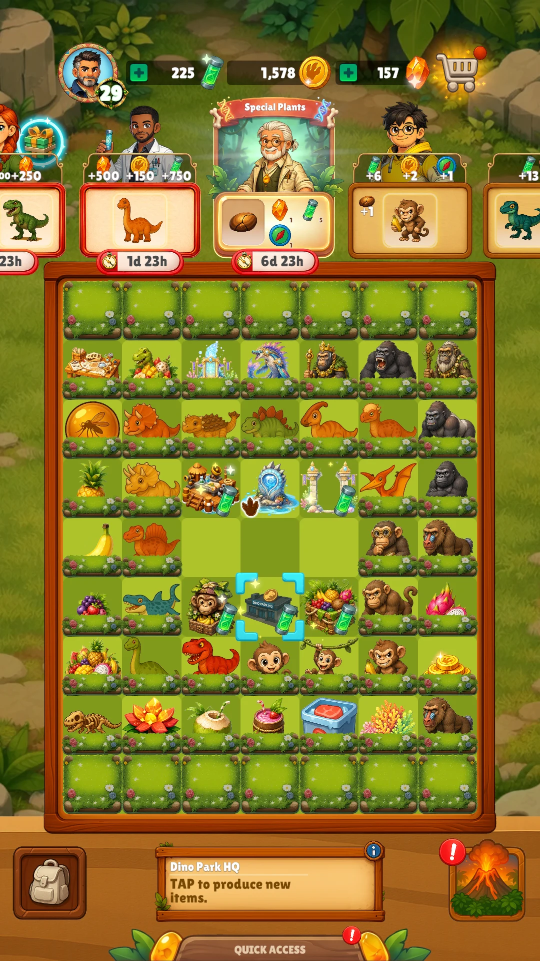 Dino Merge: Lost Island screenshot