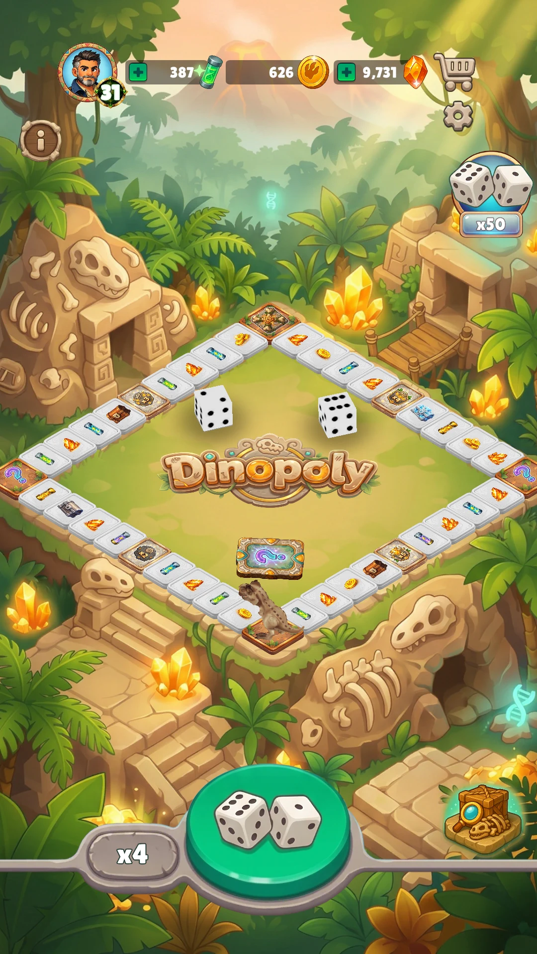Dino Merge: Lost Island screenshot