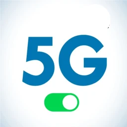 Symbol von 5G LTE mode: datenverbrauch
