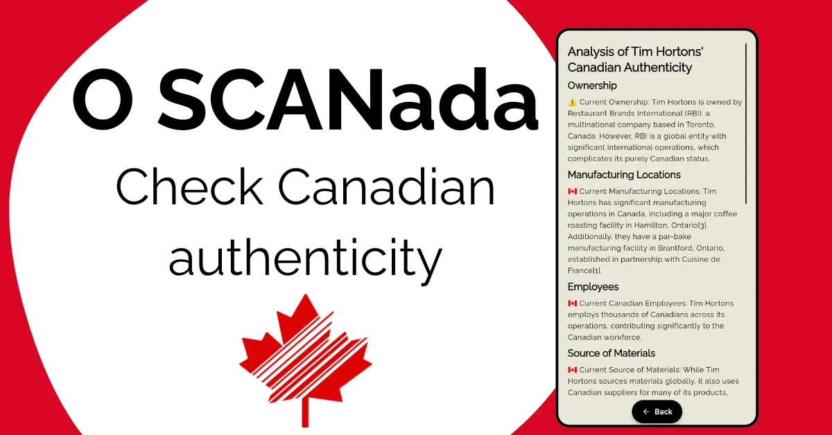 O SCANada: Buy Canadian screenshot