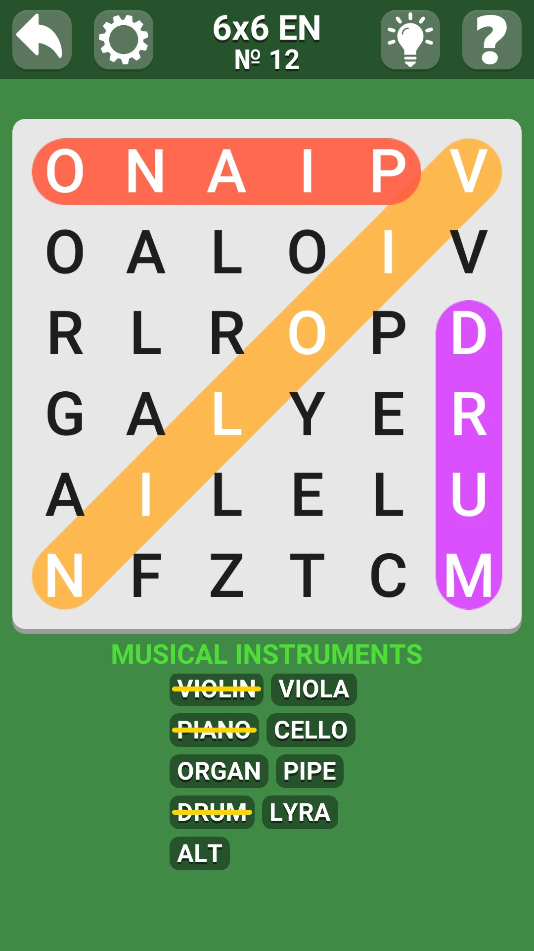 Search Words With Hint screenshot