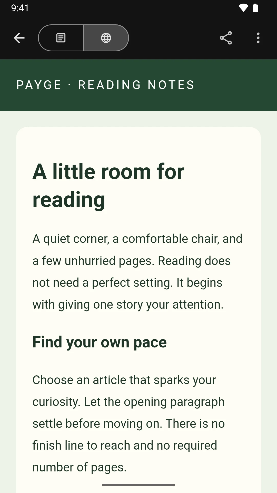PAYGE: Reader & Media Viewer screenshot