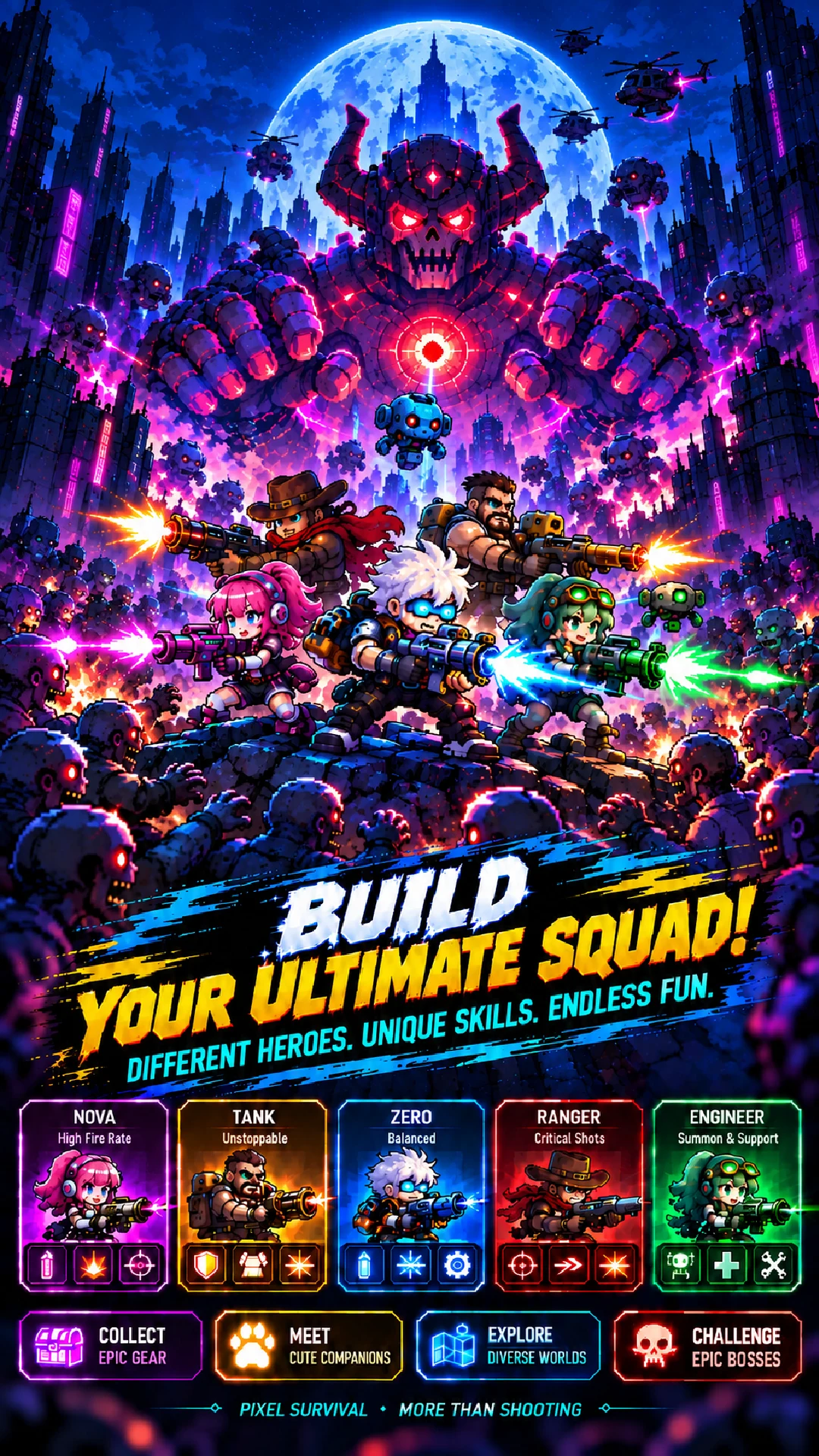 Crazy Gunner: Pixel Survivor screenshot