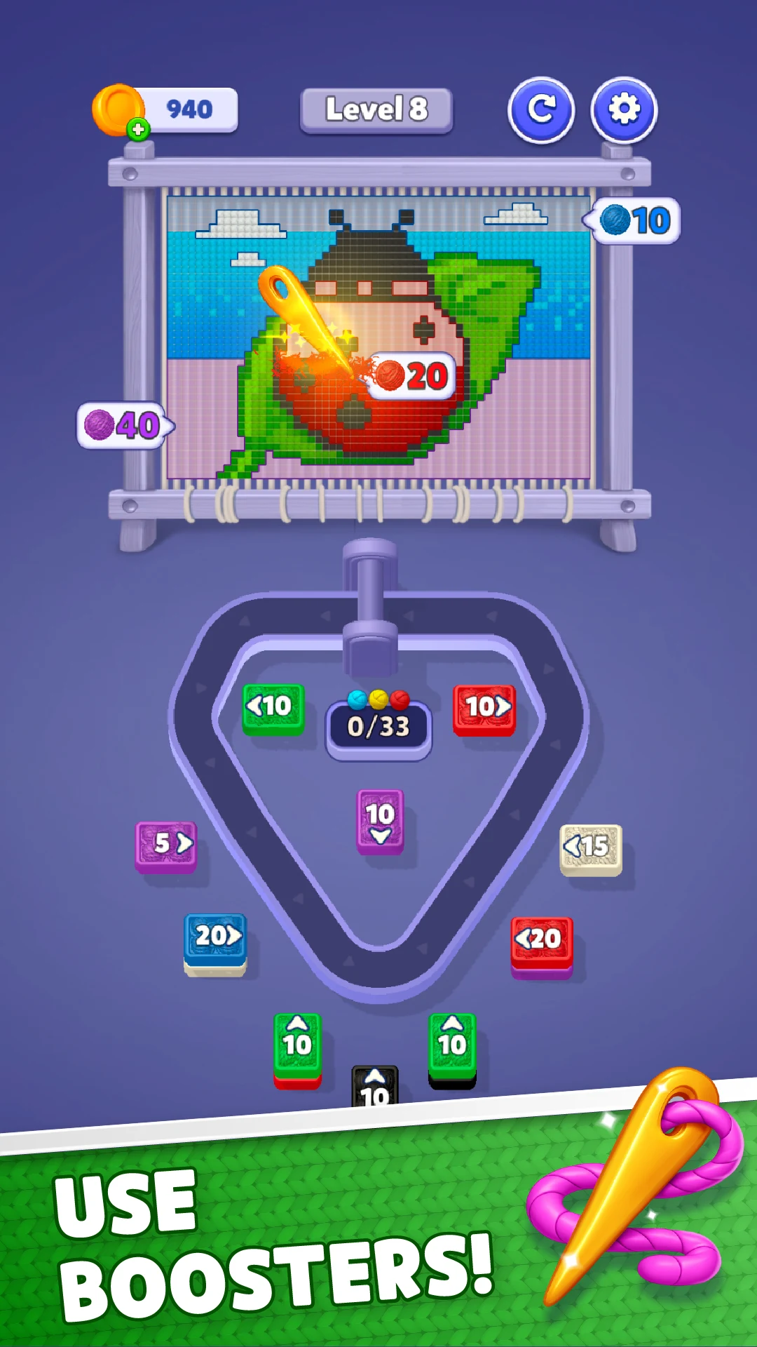 Wool Jam: Yarn Loop Puzzle screenshot