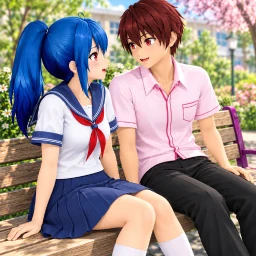 Значок Anime High School Girl Life 24