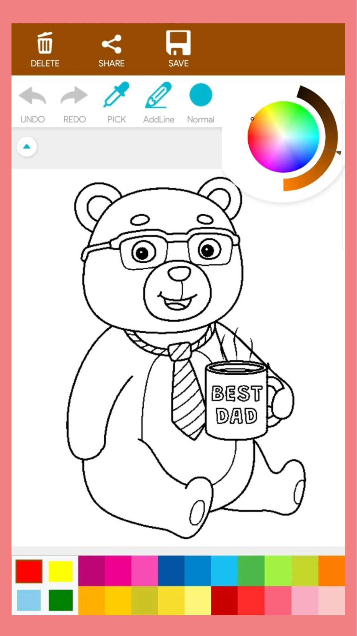 Teddy Bear Coloring Book screenshot