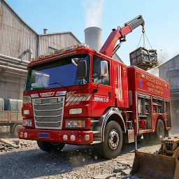 Fire Truck 3D Rescue Sim Games