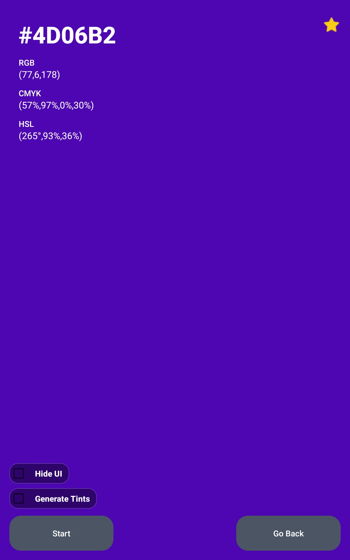 Random Color Generator screenshot