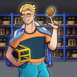 Symbol von Bitcoin Miner Bro - Tycoon