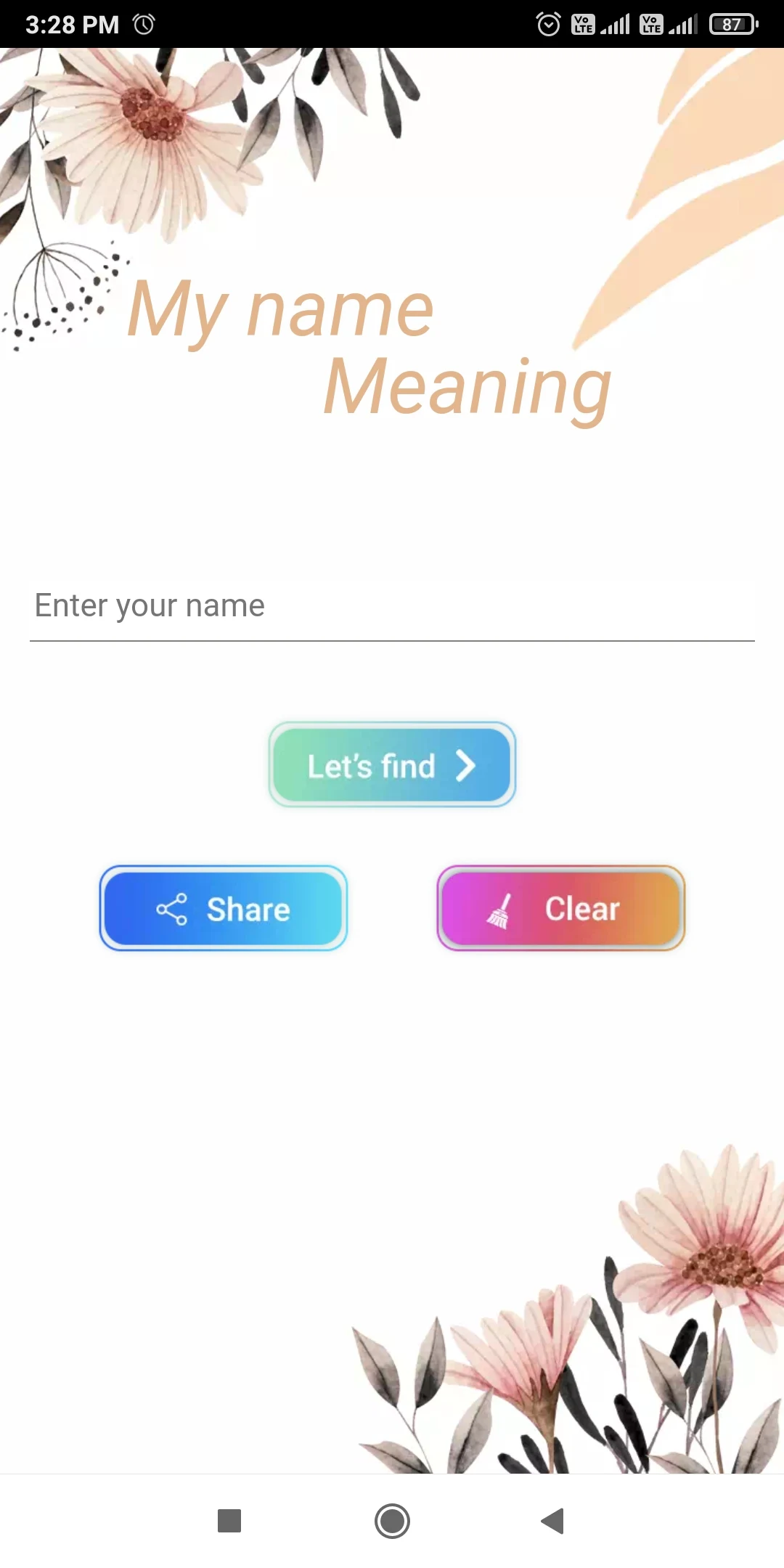 What is my name meaning screenshot