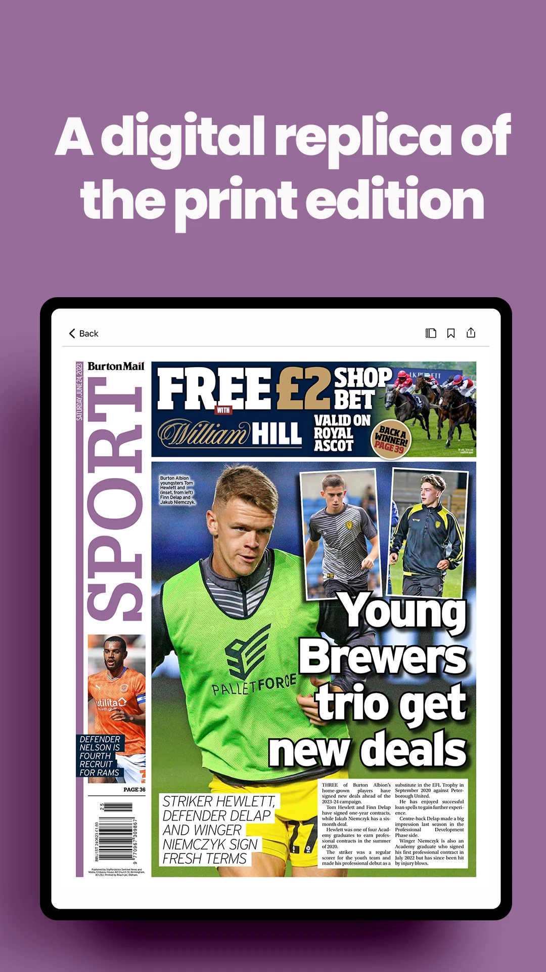Burton Mail Newspaper screenshot
