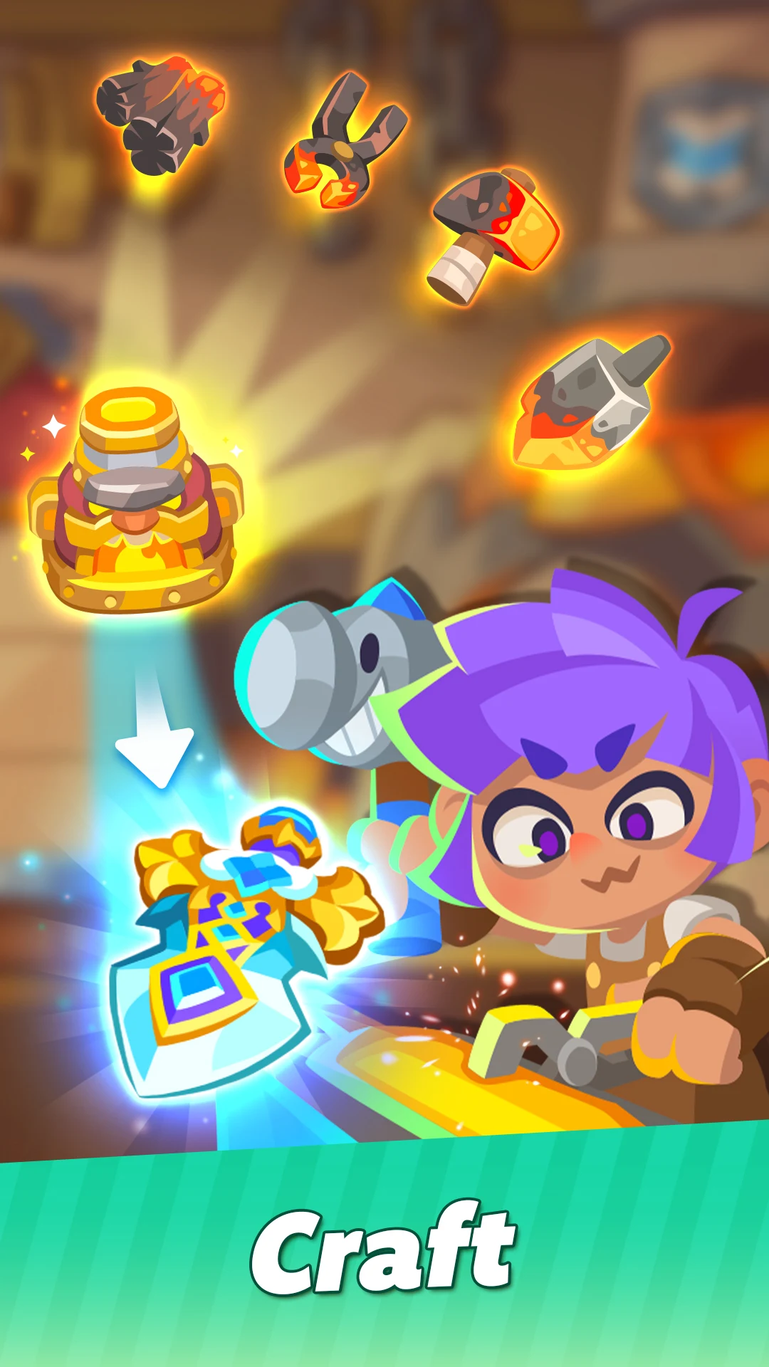 Weaponia : Merge & Fight screenshot