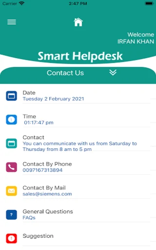 Ifms helpdesk FZ screenshot