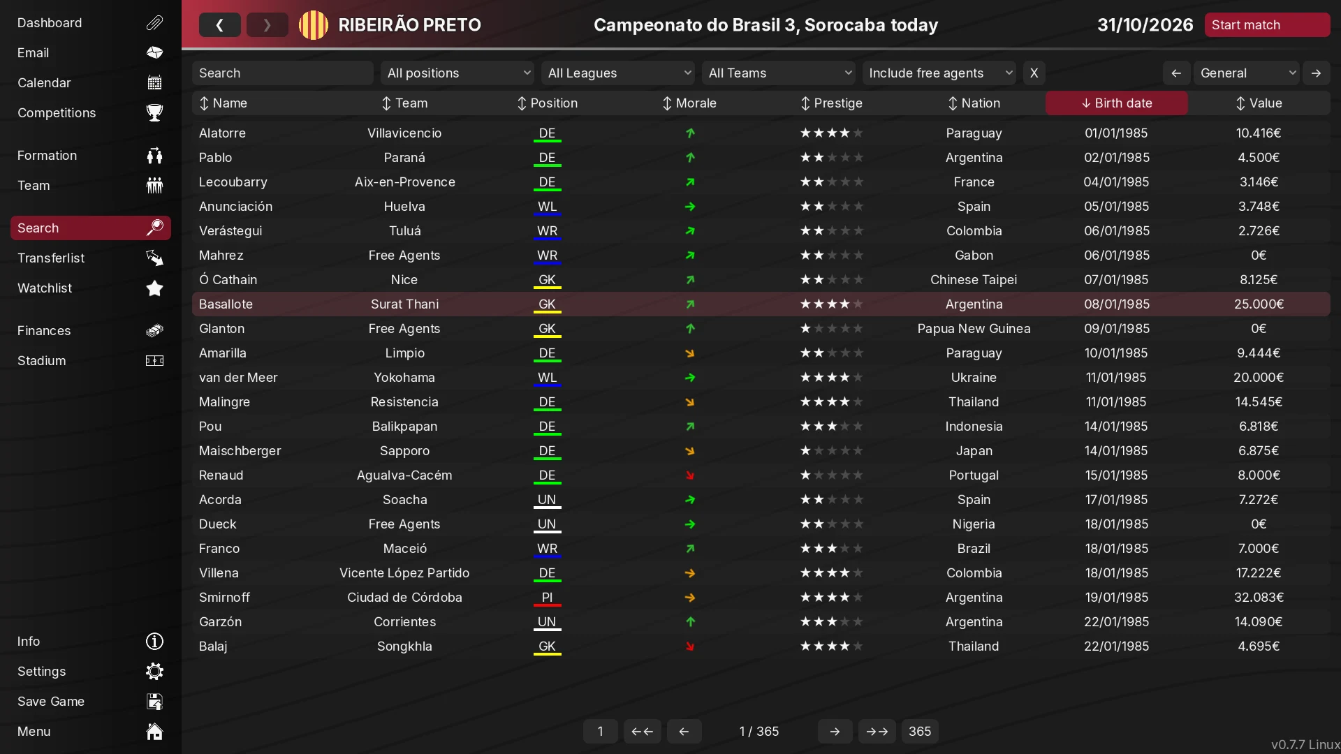 99Managers Futsal Edition screenshot