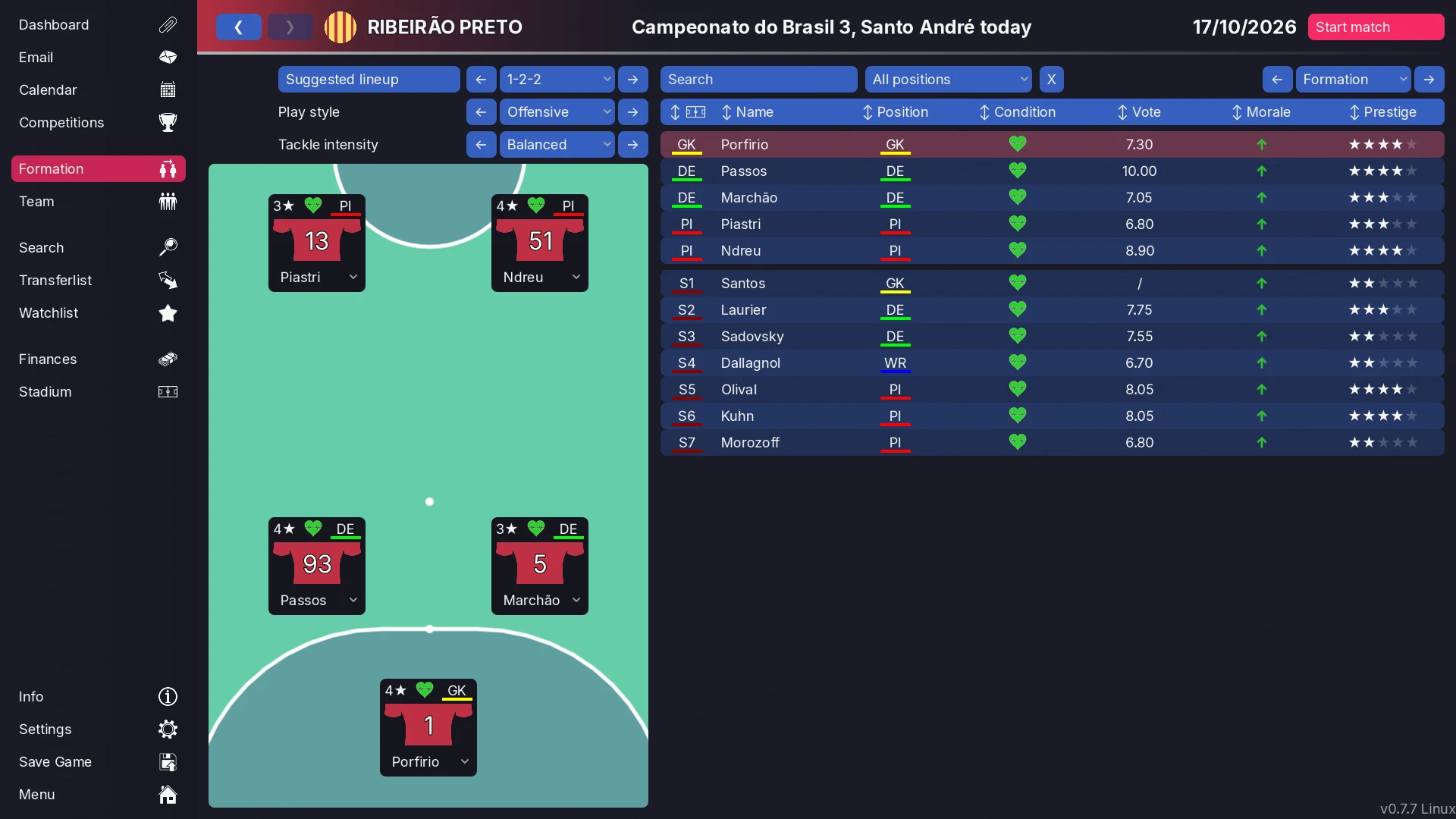 99Managers Futsal Edition screenshot