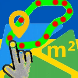 أيقونة Land Area: Measure fields area