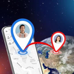 Значок GPS Трекер Геолокации для Тел