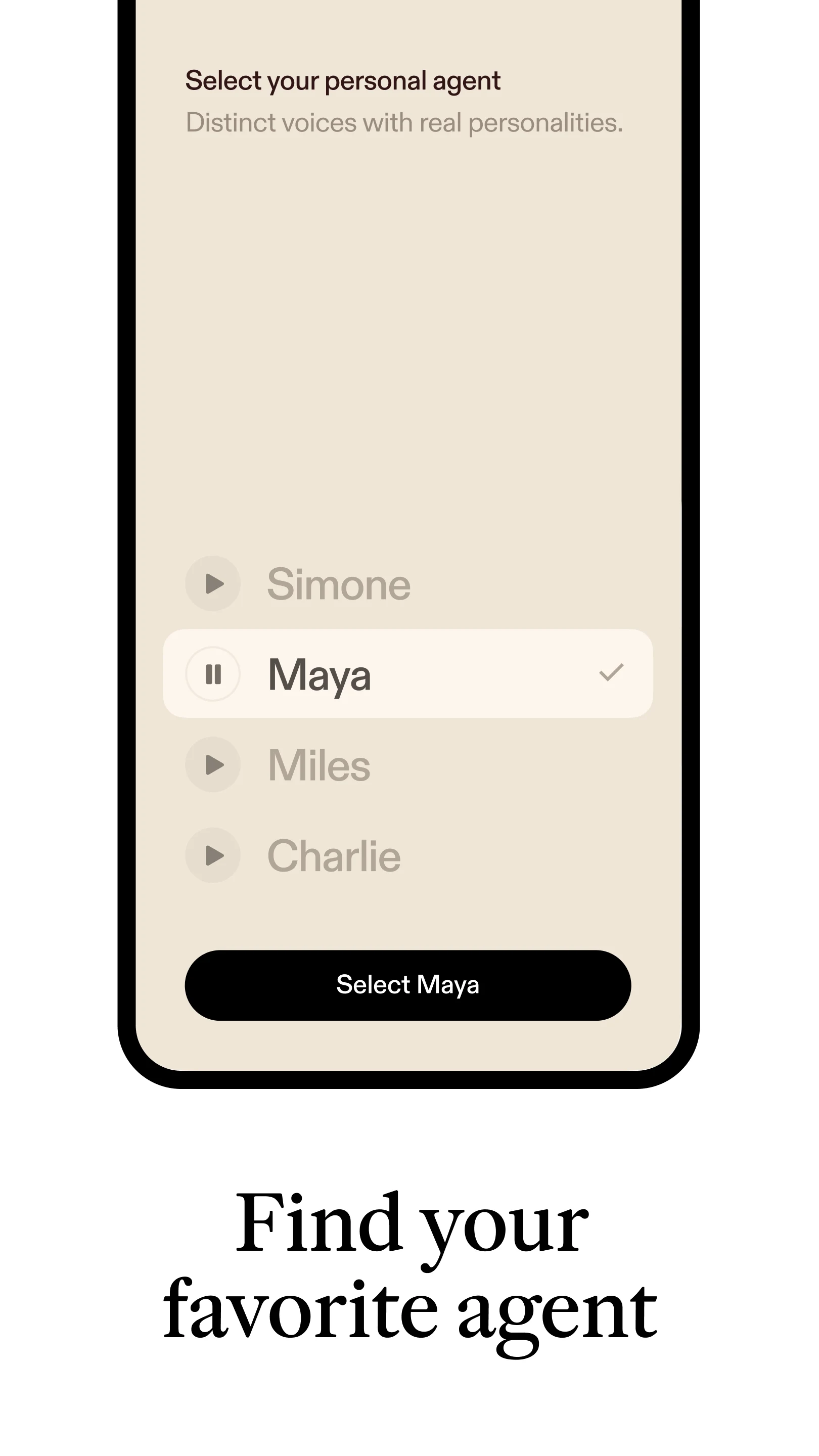Sesame: Personal Agents screenshot