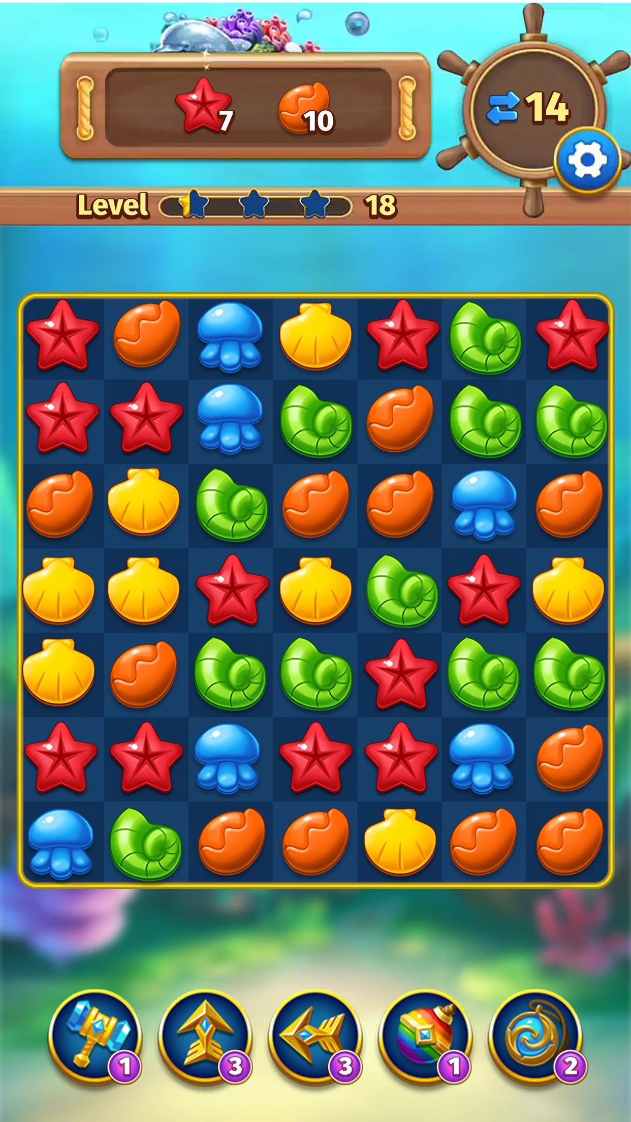 Ocean Blast: Match 3 Puzzle screenshot