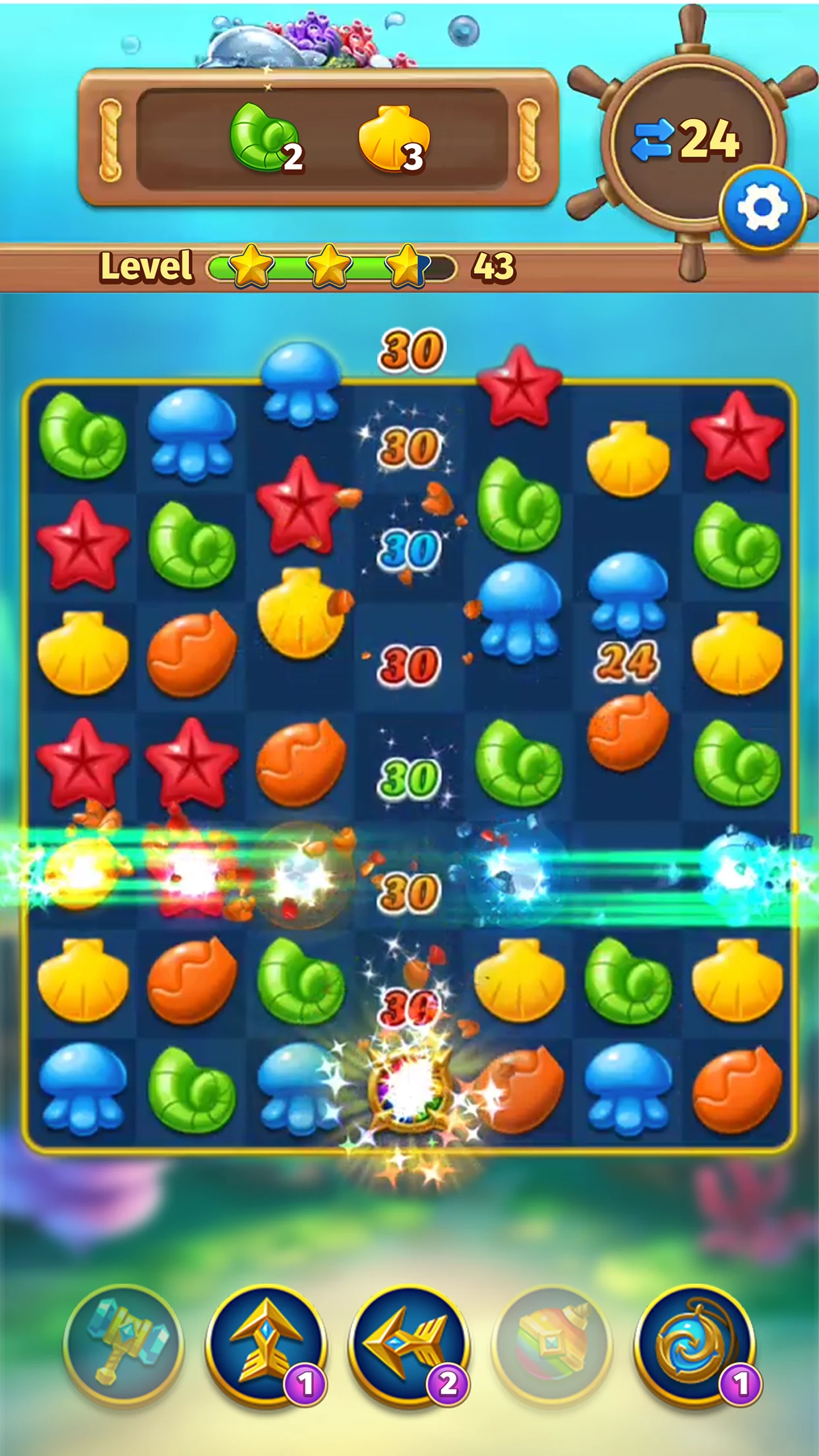 Ocean Blast: Match 3 Puzzle screenshot