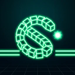 Icono de Neon Snake 3D: Offline Snake