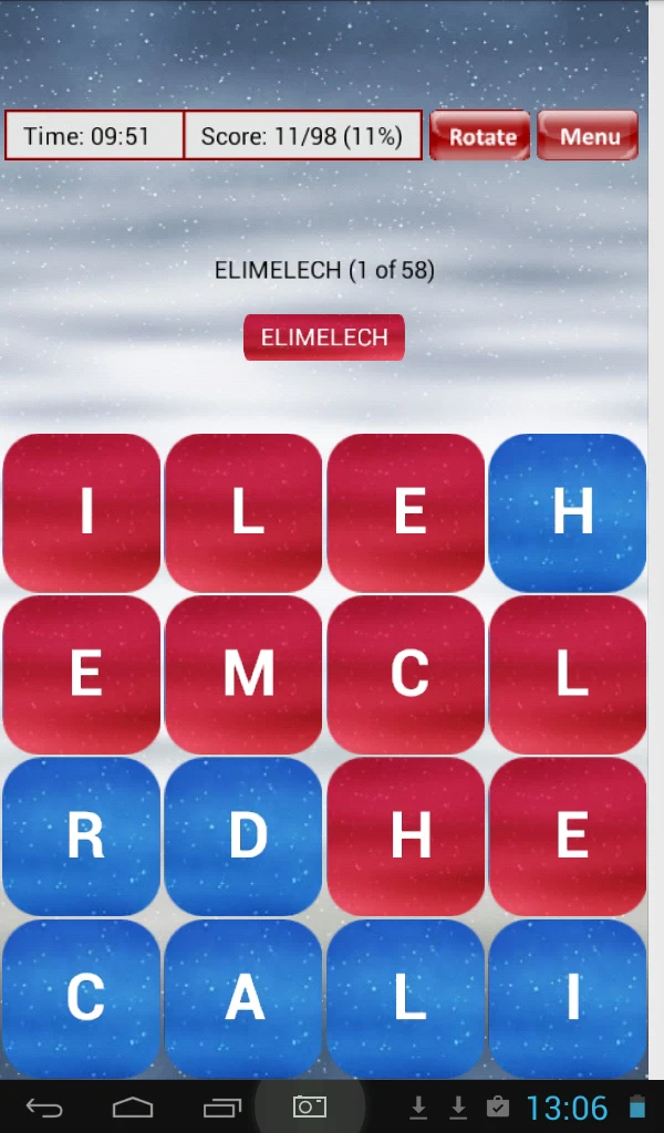 Bible Word Scramble screenshot