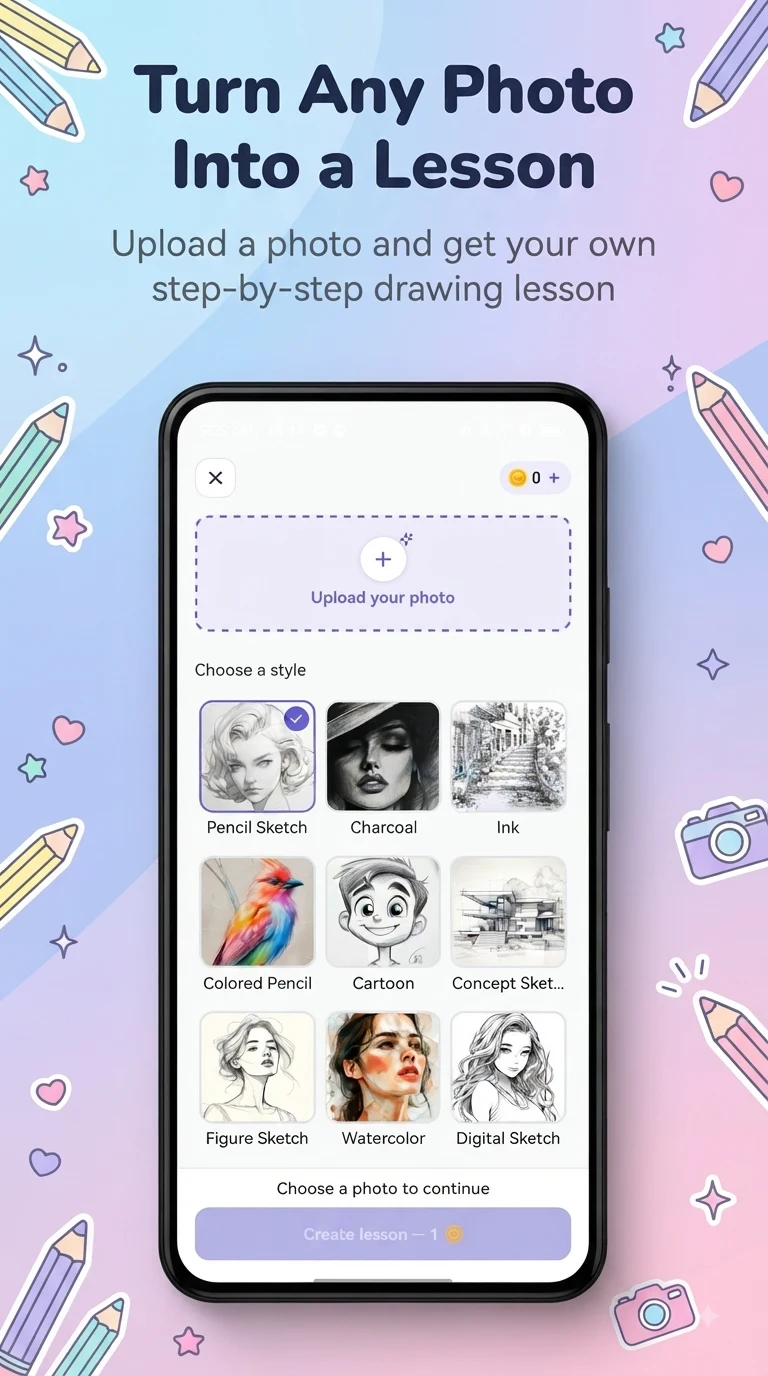 SketchStep - Learn to Draw screenshot