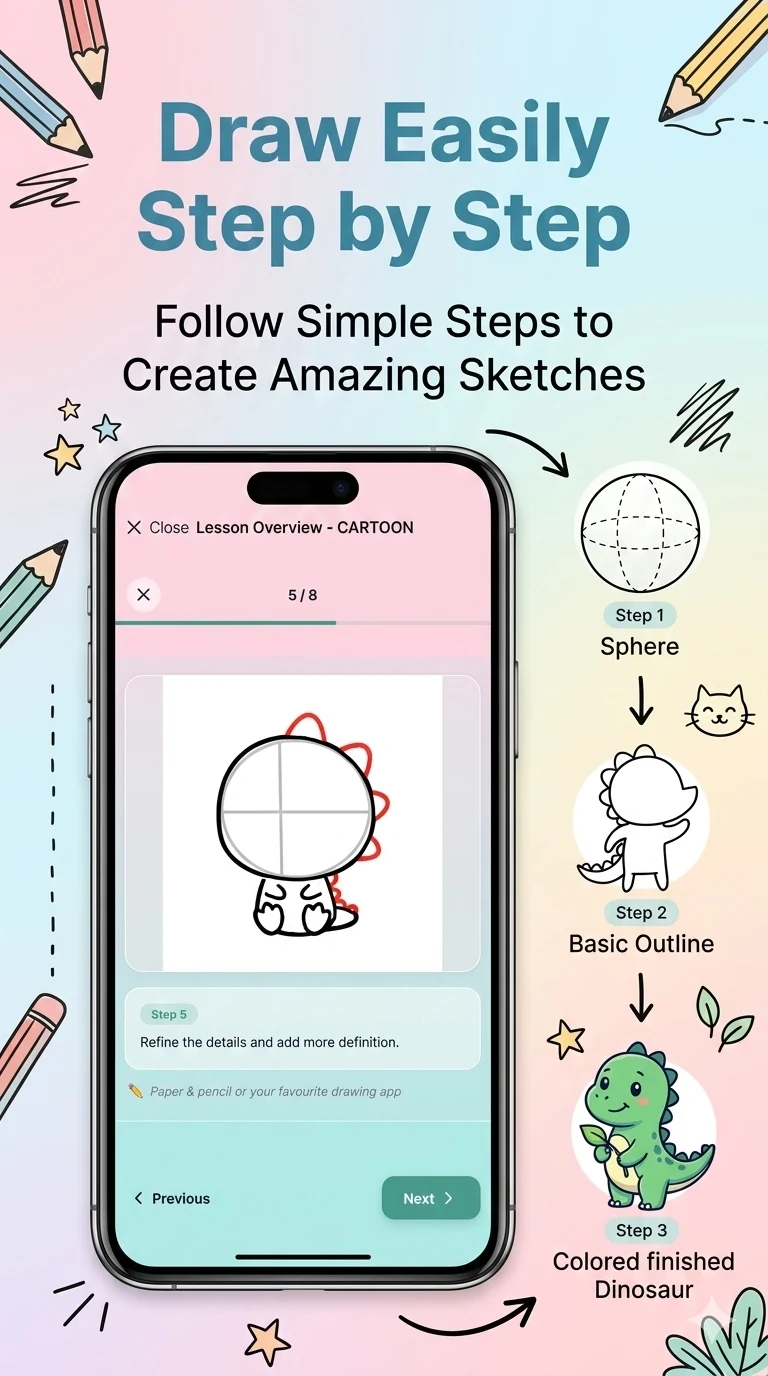 SketchStep - Learn to Draw screenshot
