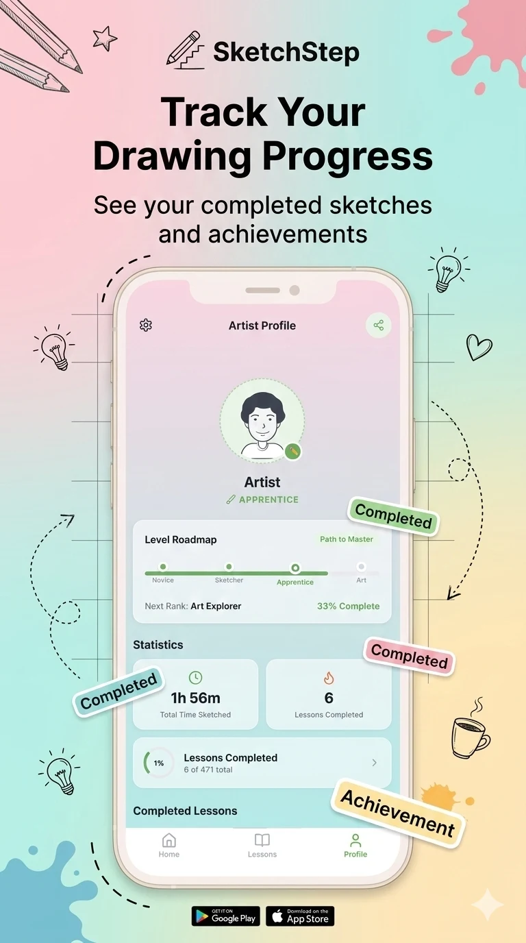SketchStep - Learn to Draw screenshot