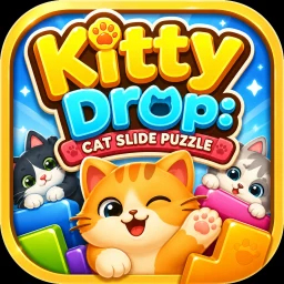 キティドロップ：猫の滑り台パズル のアイコン