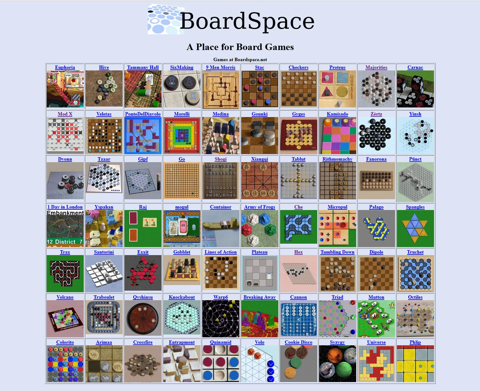 Boardspace.net screenshot