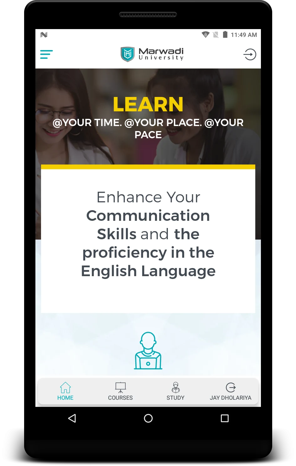 MU Courses screenshot