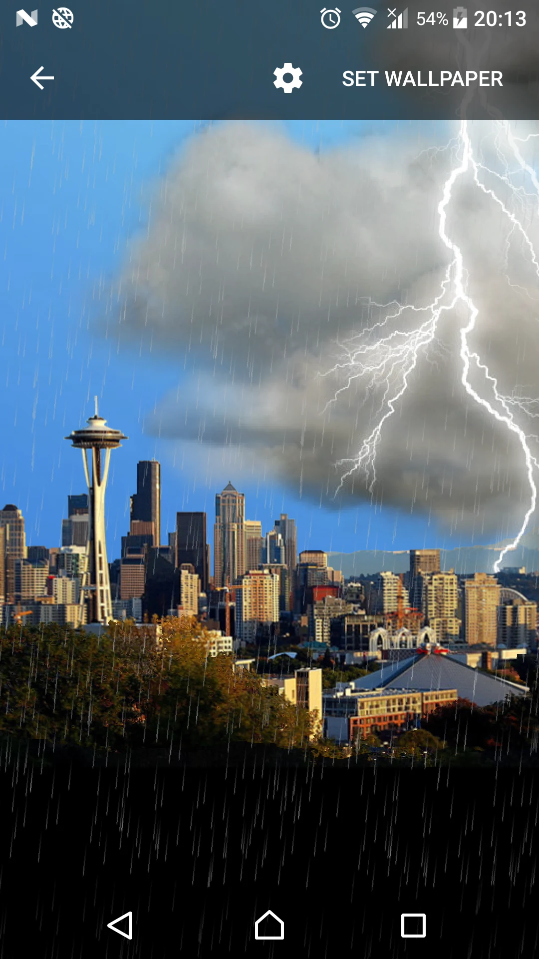 Thunderstorm Seattle - LWP screenshot