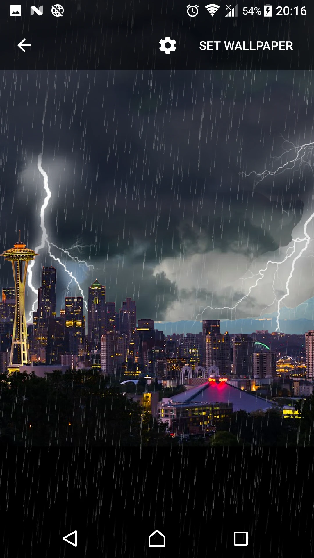 Thunderstorm Seattle - LWP screenshot