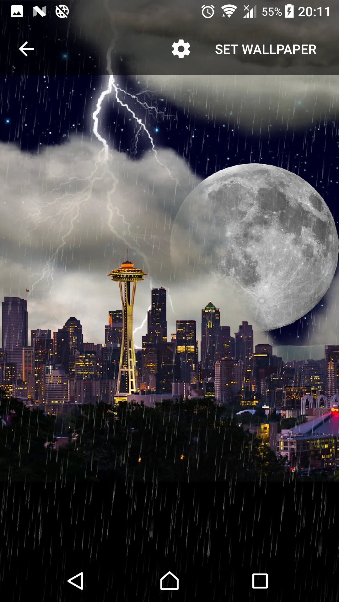 Thunderstorm Seattle - LWP screenshot